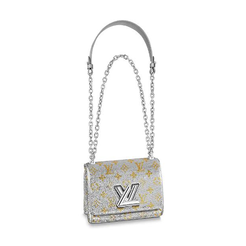 [스페셜오더]LOUIS VUITTON-M55842 루이비통 실버 모노그램 시퀸 엠브로이더드 가죽 트위스트 PM