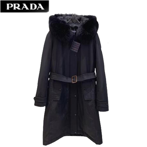 PRADA-10263 프라다 블랙 나일론 롱 패딩 여성용