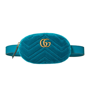 [스페셜오더]GUCCI-476434 4462 구찌 GG Marmont 마틀라세 벨벳 블루 벨트백