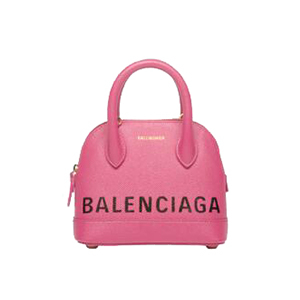 [스페셜오더]BALENCIAGA-525050 발렌시아가 핫핑크 그레인드 송아지 가죽 빌 탑 핸들백 XXS