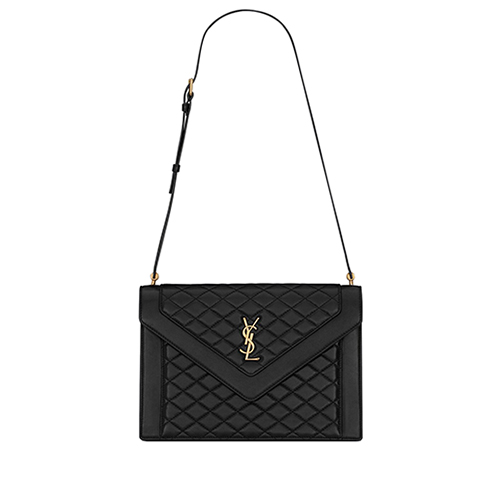 [스페셜오더]SAINT LAURENT-668863 생 로랑 블랙 퀄트 램스킨 GABY 사첼 백