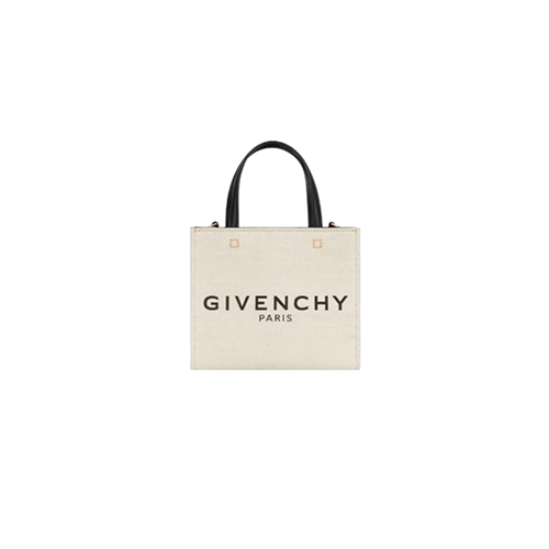 [스페셜오더]GIVENCHY-BB50N0B 지방시 화이트 G 토트 캔버스 미니 토트백