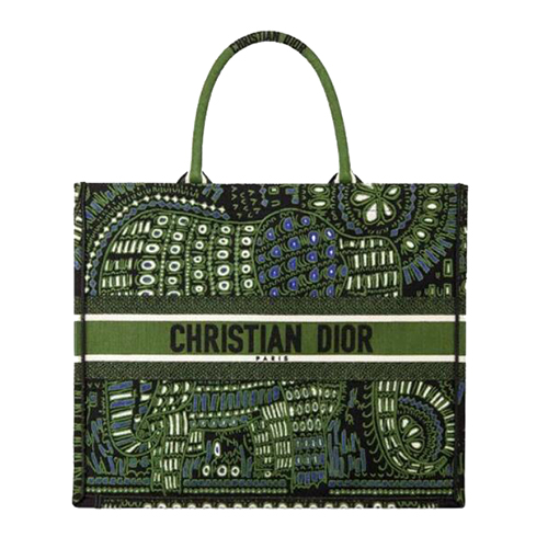 [스페셜오더]DIOR-M1286 디올 그린 DIOR ANIMALS 자수 캔버스 DIOR BOOK TOTE 백