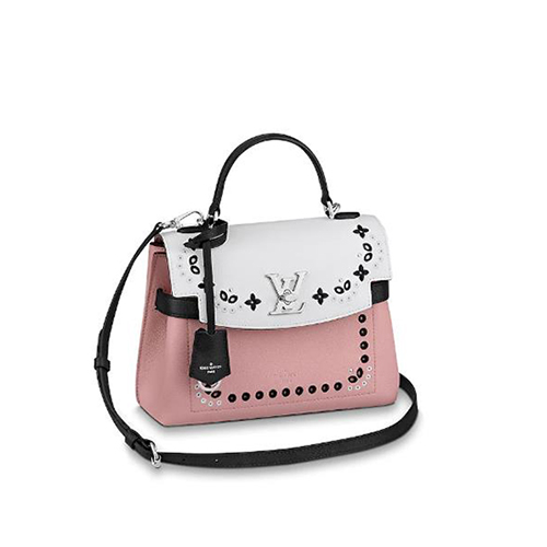 [스페셜오더]LOUIS VUITTON-M53952 루이비통 화이트/핑크 송아지 가죽 모노그램 플라워 장식 락미 에버 BB