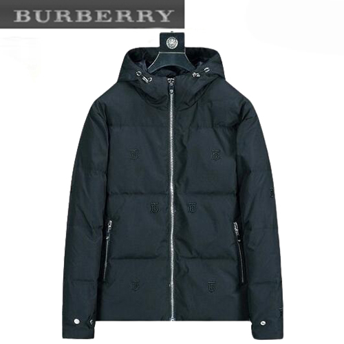 BURBERRY-12029 버버리 블랙 TB 로고 아플리케 장식 패딩 남성용