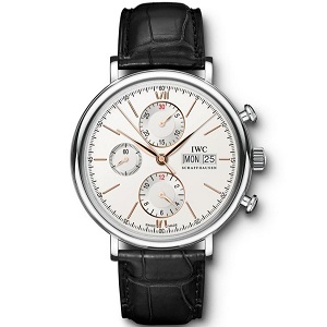 [스페셜오더]IWC-IW391024 아이더블유씨 포르토피노 크로노그래프 150주년 에디션 실버다이얼 시계 42mm